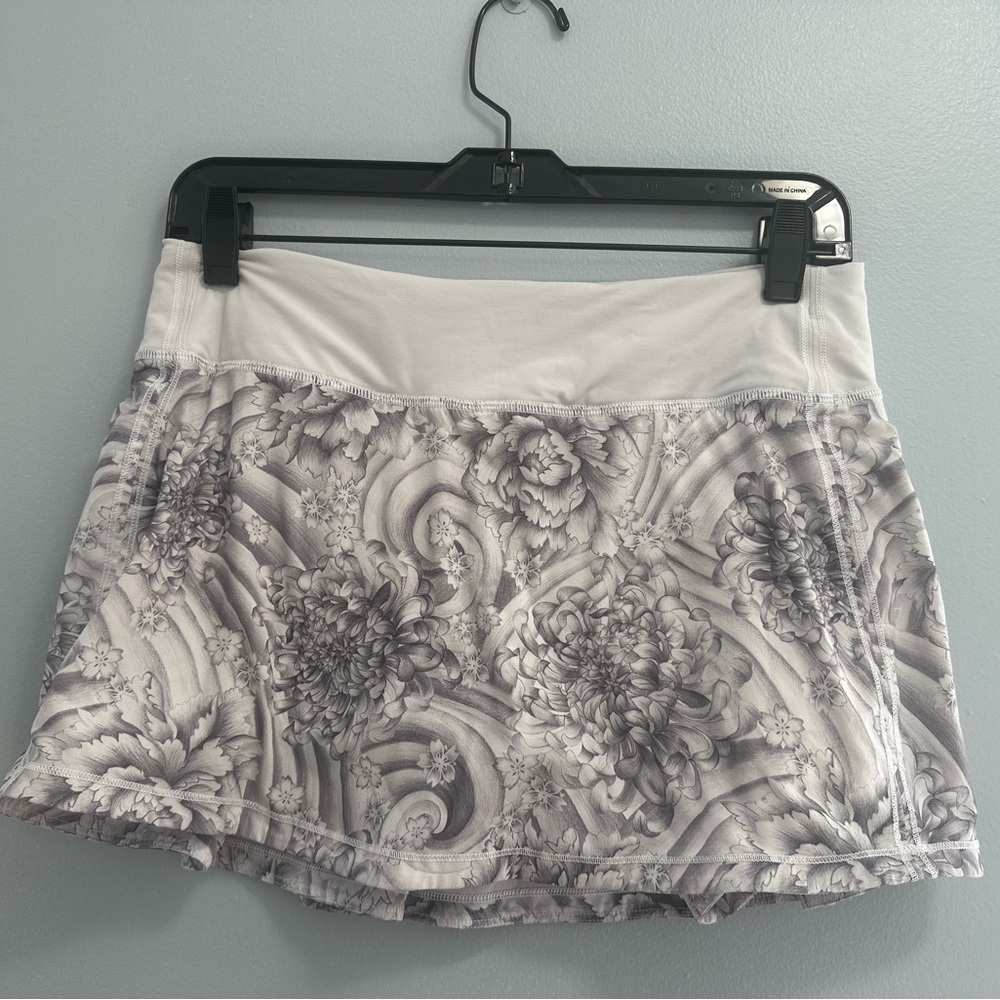 Lululemon Floral Patterned Athletic Skirt